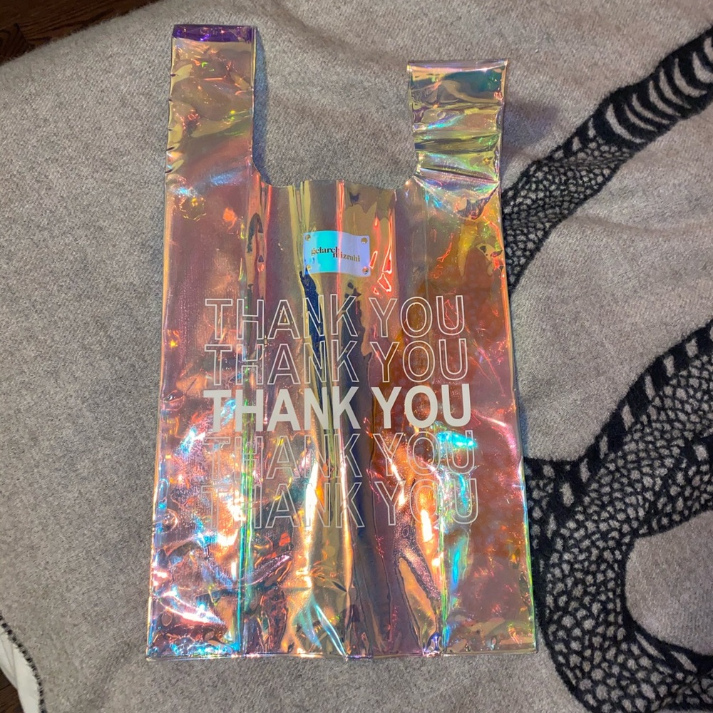 Gelareh Mizrahi Holographic Thank You Tote Bag